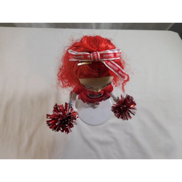 Rainbow High Cheer Ruby Anderson Red Fashion Cheerleader Doll with Pom poms - Picture 4 of 13